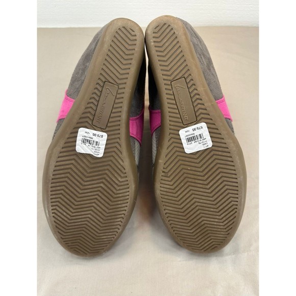 Lane Bryant Women's Ladies Shoes Gray pink Heal Sneakers. Size: 12 W - Picture 11 of 12